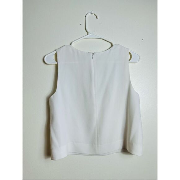 Club Monaco White Sleeveless Blouse - Picture 3 of 6